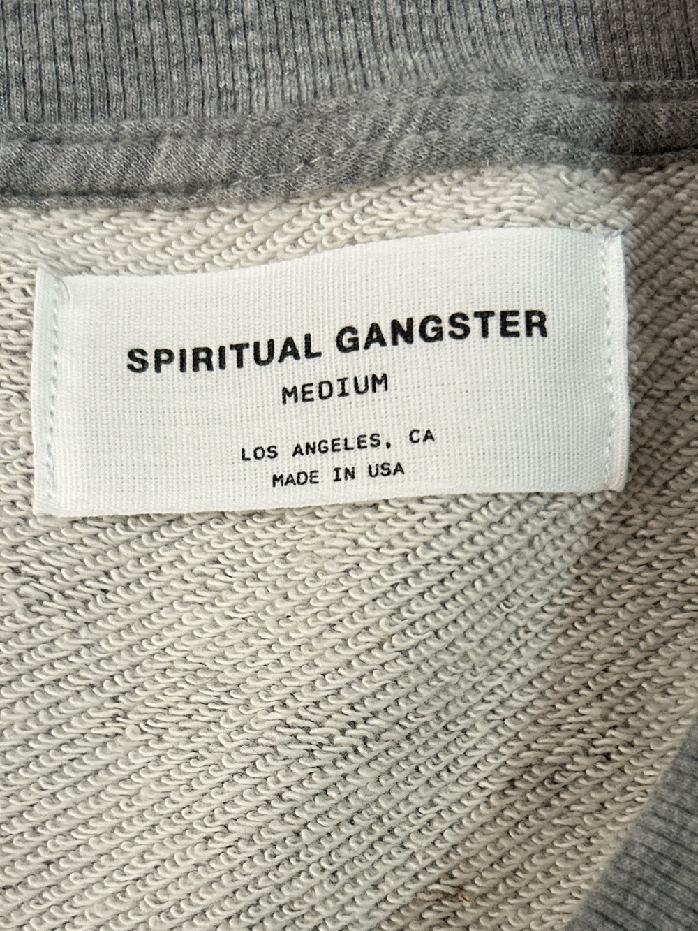 Spiritual Gangster Club Pilates Cropped Sweatshirt Gray Size M NWT - Picture 5 of 8